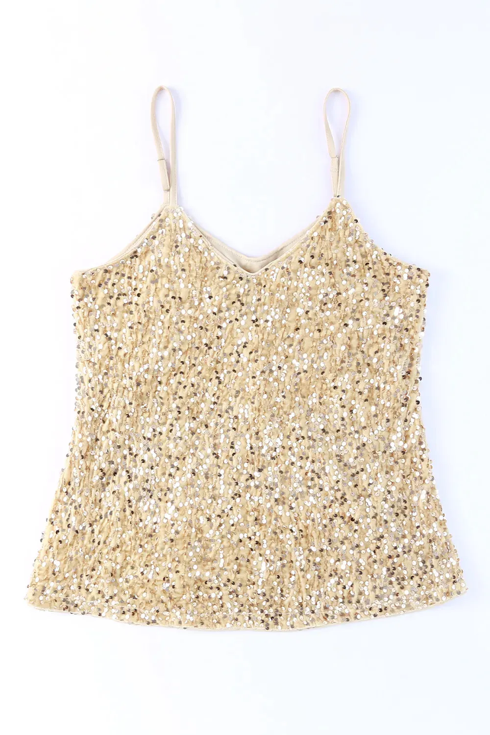 Sequin V-Neck Cami