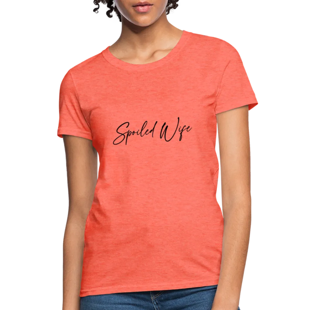 Spoiled Wife T-Shirt (Elegant Cursive Letters)