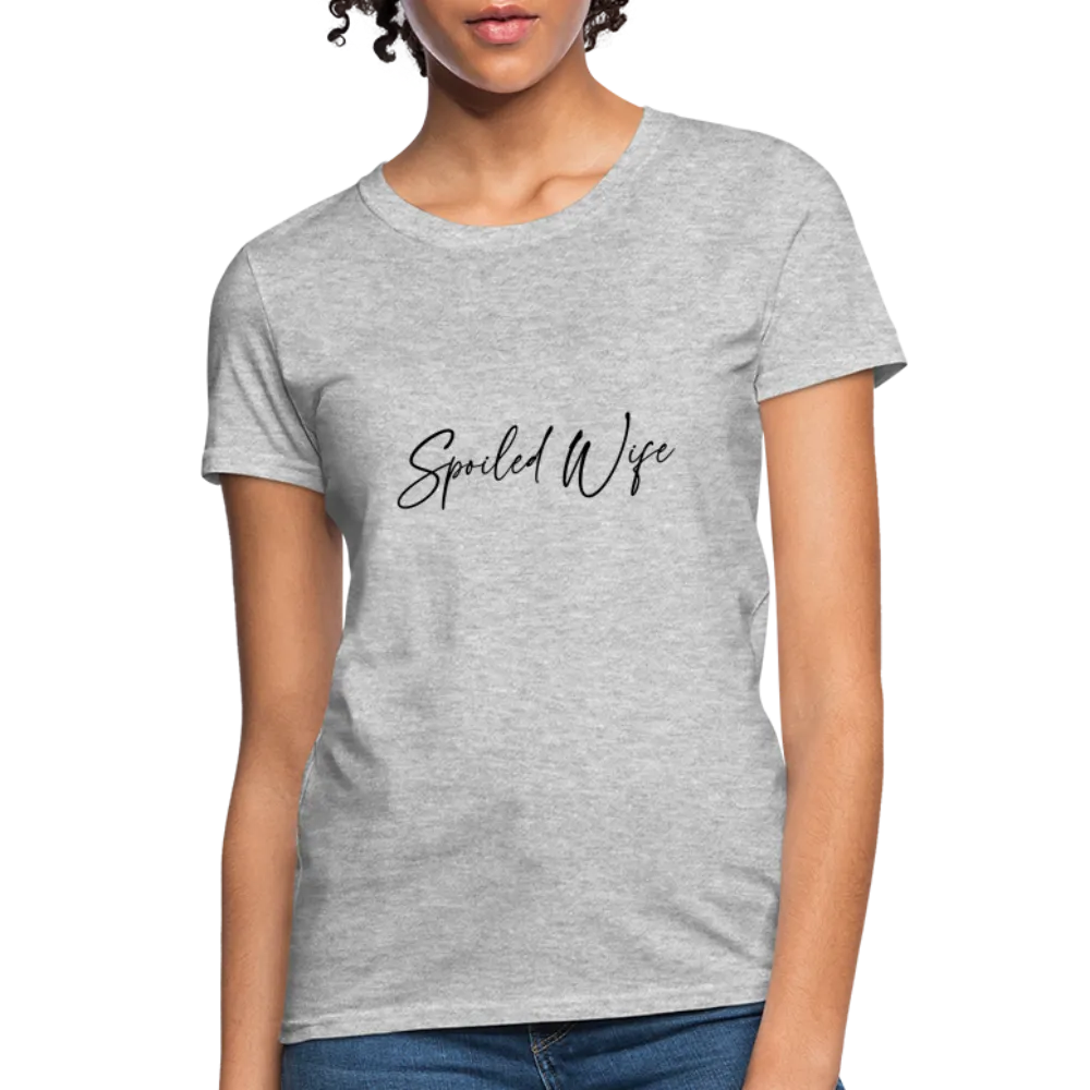 Spoiled Wife T-Shirt (Elegant Cursive Letters)