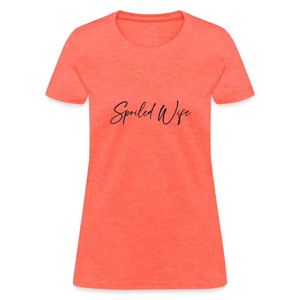 Spoiled Wife T-Shirt (Elegant Cursive Letters)