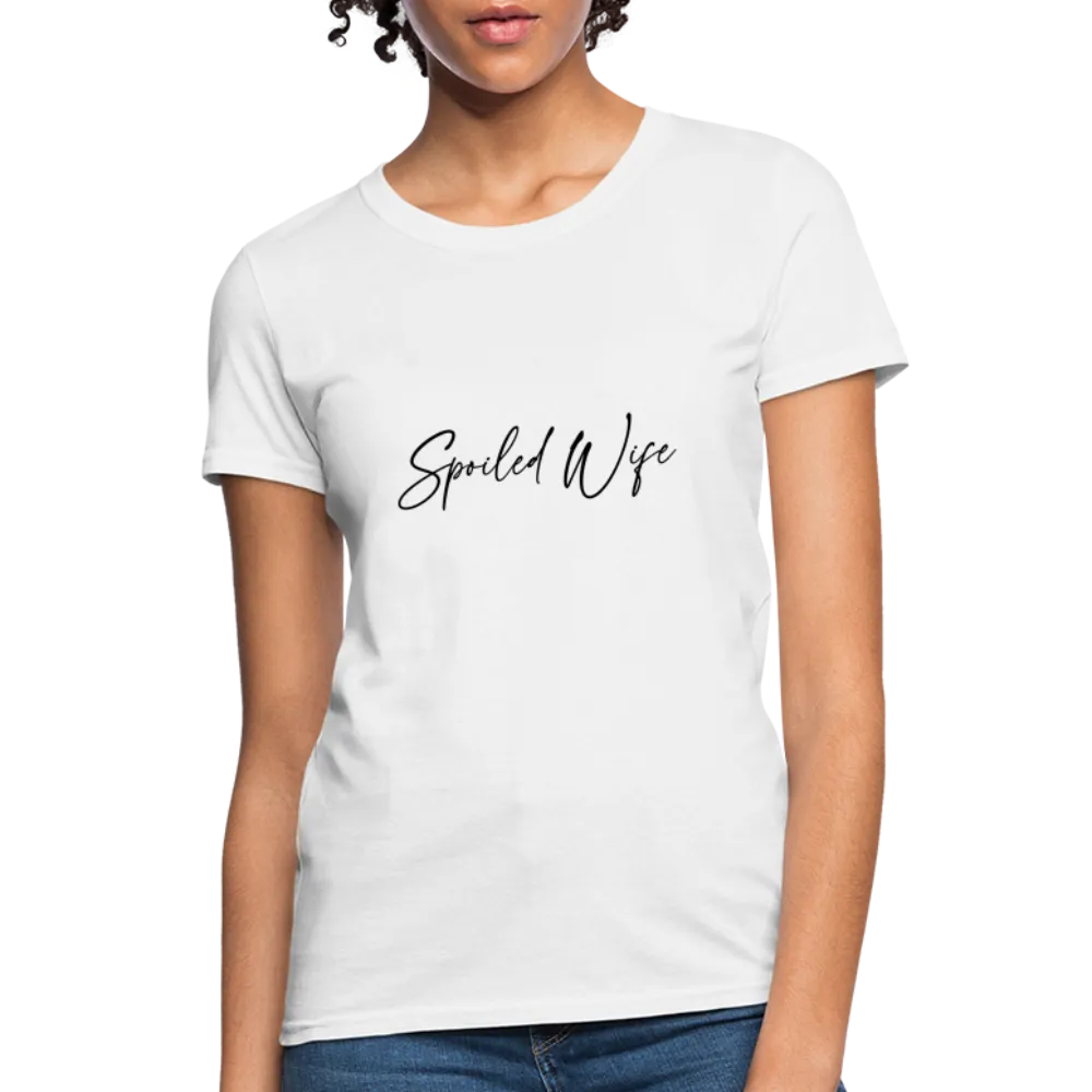 Spoiled Wife T-Shirt (Elegant Cursive Letters)