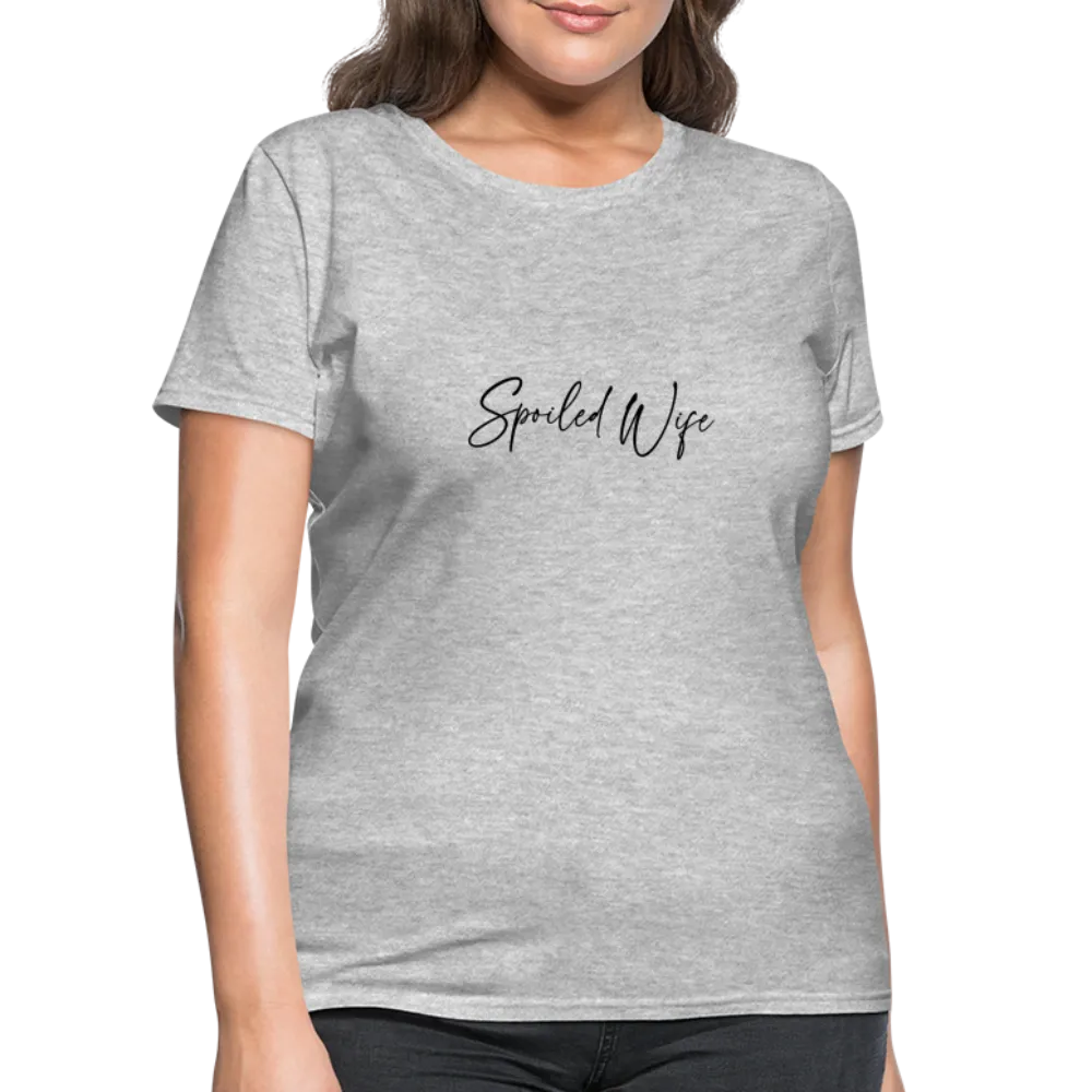 Spoiled Wife T-Shirt (Elegant Cursive Letters)