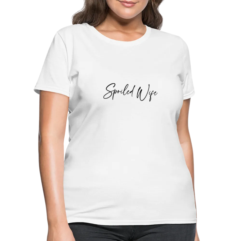 Spoiled Wife T-Shirt (Elegant Cursive Letters)