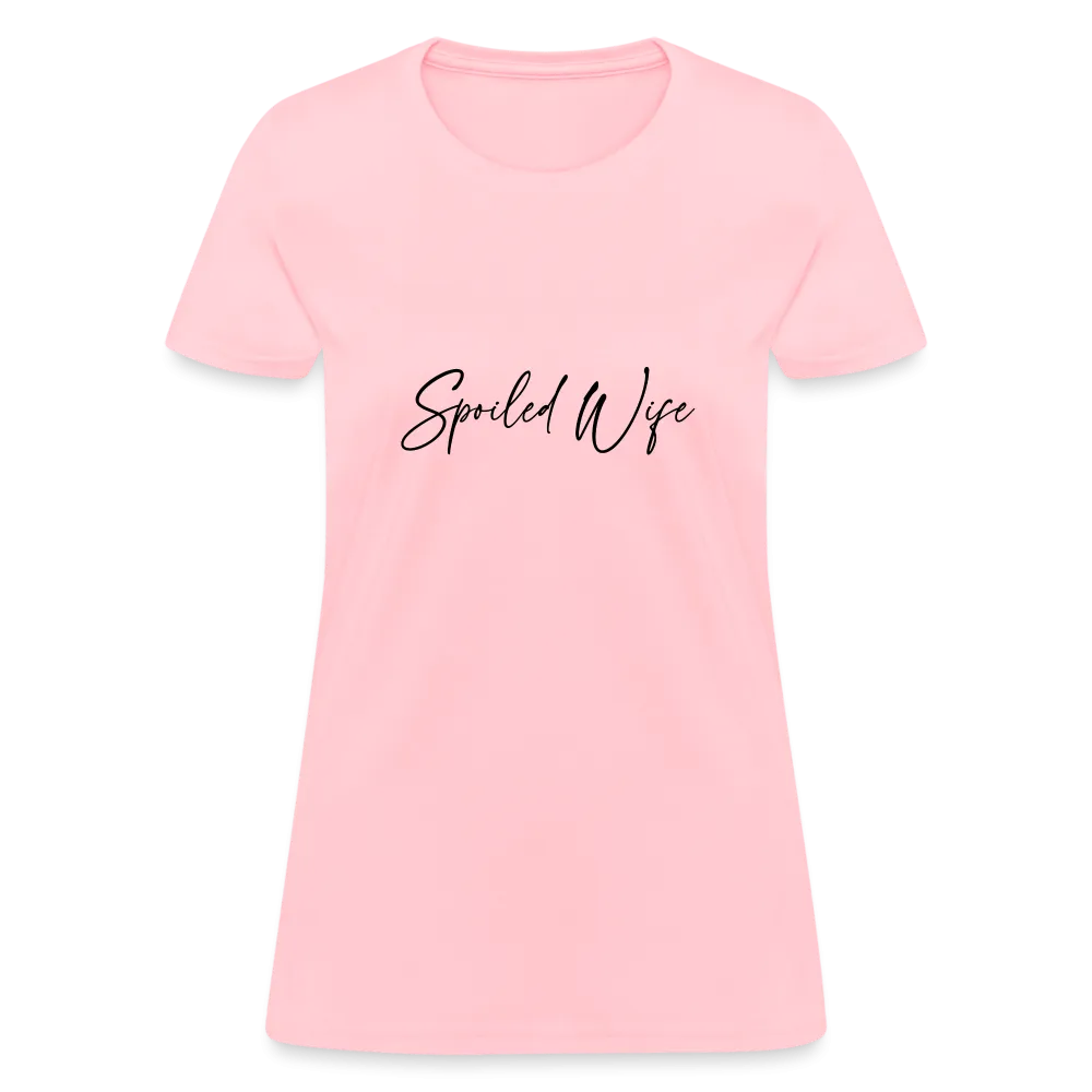 Spoiled Wife T-Shirt (Elegant Cursive Letters)