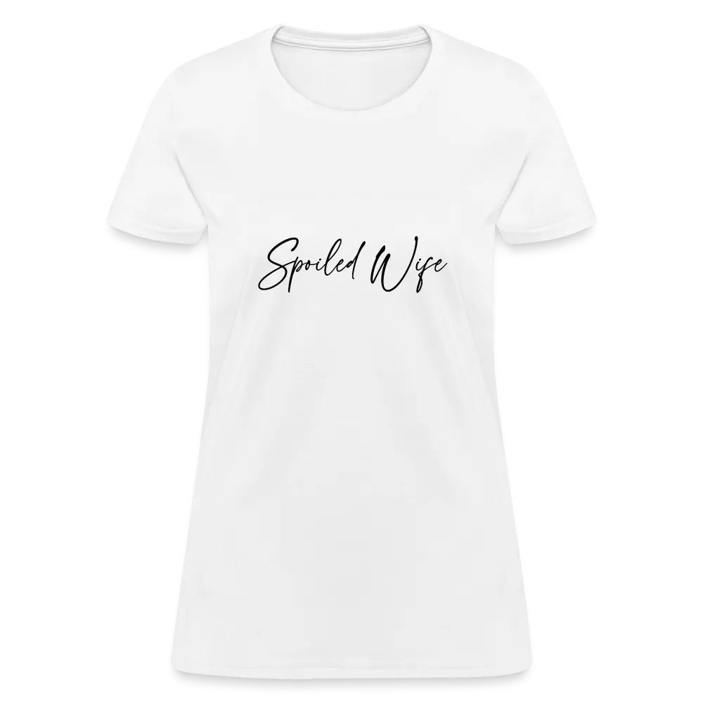 Spoiled Wife T-Shirt (Elegant Cursive Letters)