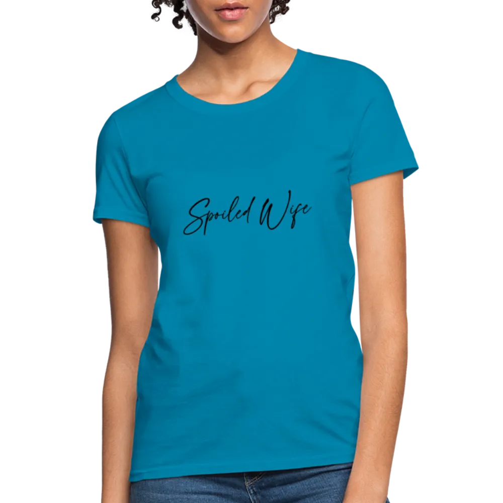 Spoiled Wife T-Shirt (Elegant Cursive Letters)