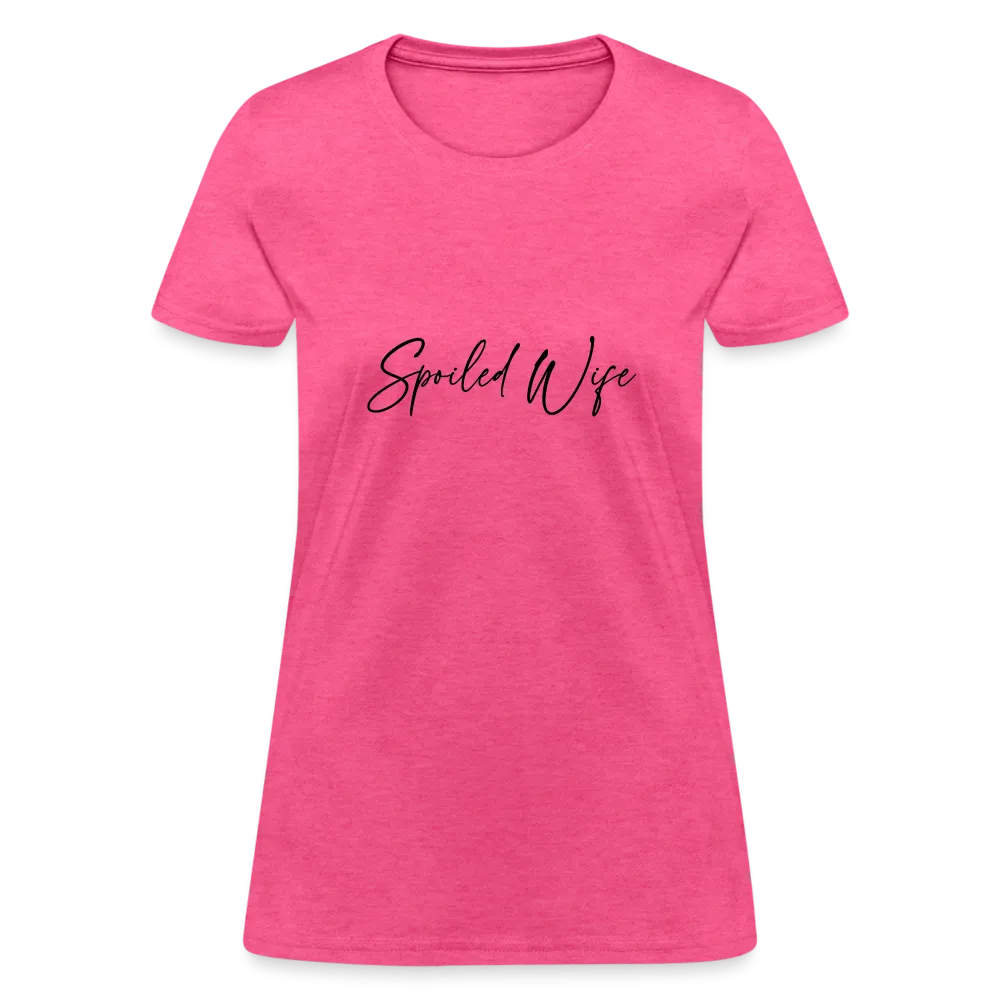 Spoiled Wife T-Shirt (Elegant Cursive Letters)