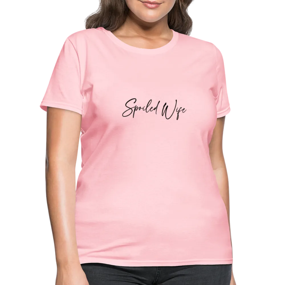 Spoiled Wife T-Shirt (Elegant Cursive Letters)