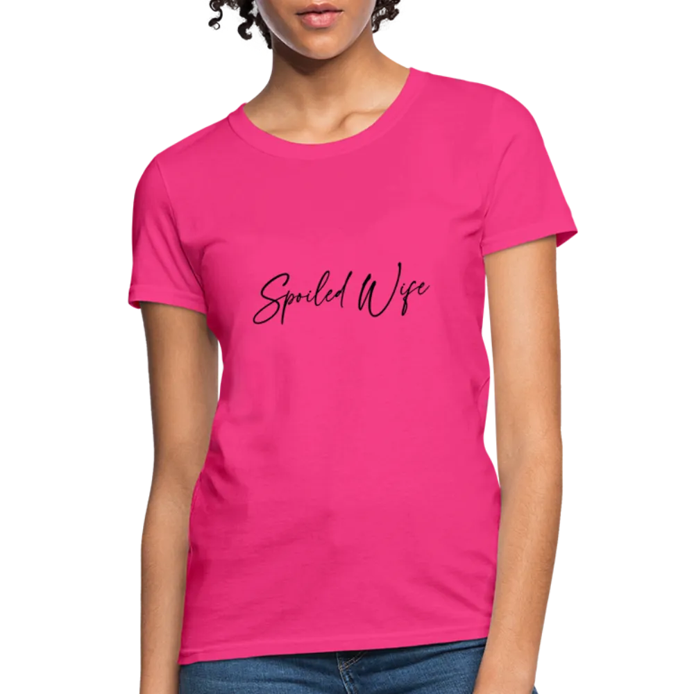 Spoiled Wife T-Shirt (Elegant Cursive Letters)