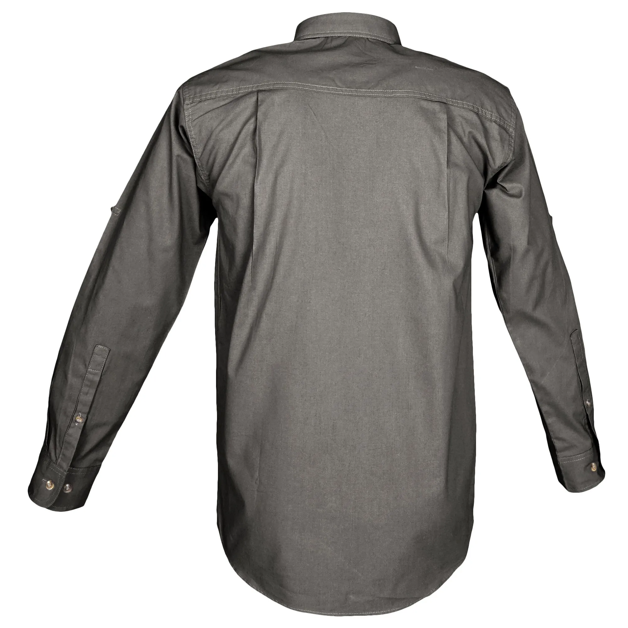 Trail Shirt for Men with Embroidered Buffalo Logo - L/Sleeve