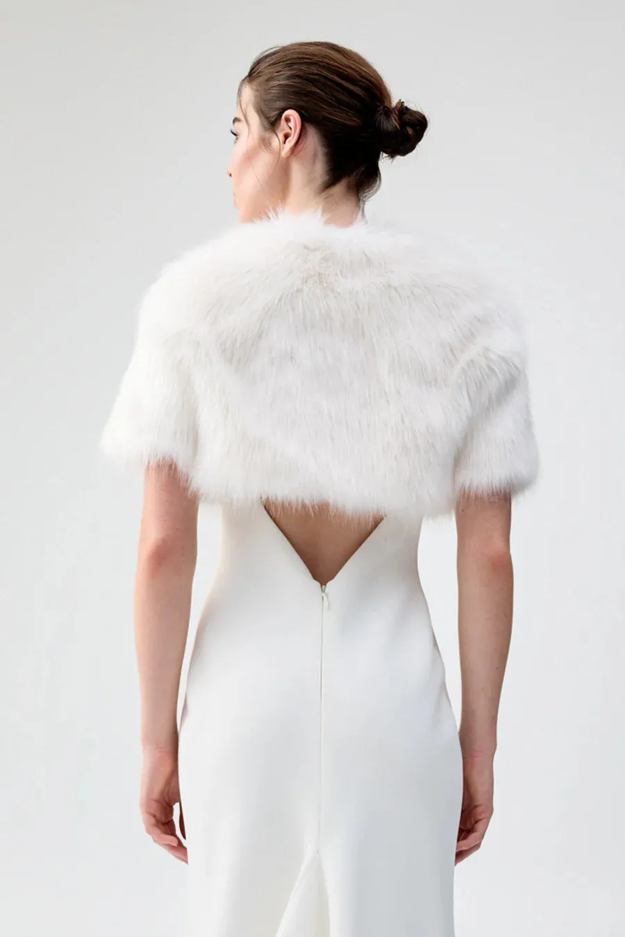 Unreal Fur Love a Fur Bolero - Ivory