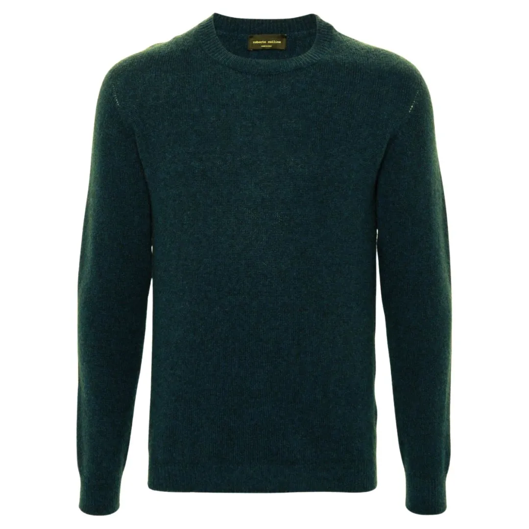 Verde Merino Camel Knit Crewneck Sweater