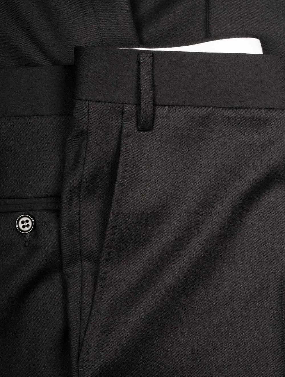 Wool Formal Trousers Black